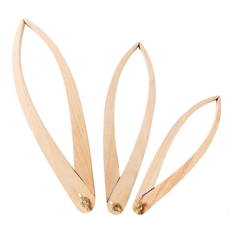 ANXPTIME 3Pcs Professional Wood Pottery Calipers Ceramics Diameter Measuring Tool