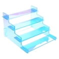 ANXPTIME 4 Tier Clear Display Risers Stand, Perfume Organiser, Plastic ...