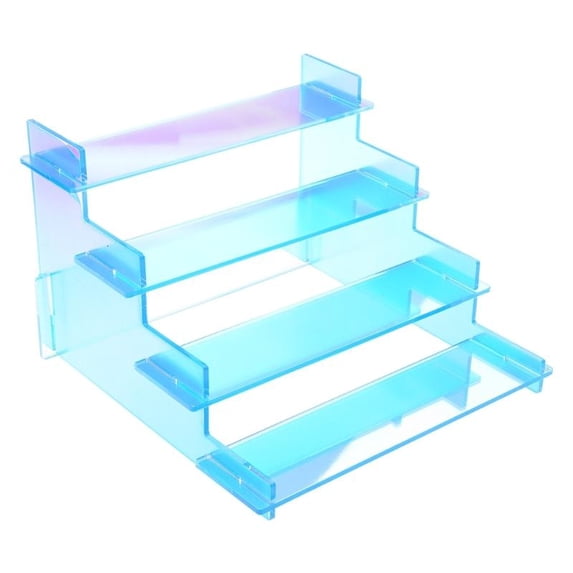 ANXPTIME 4 Tier Clear Display Risers Stand, Perfume Organiser, Plastic ...