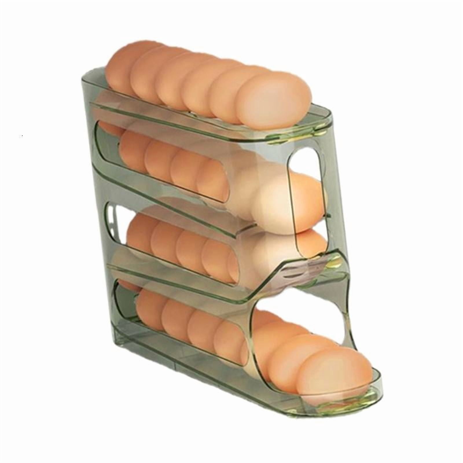 ANXPTIME 4 Tiers Eggs Holder For Refrigerator Prevents Overcrowding Saves Space