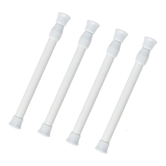 ANXPTIME 4PCS Flexible Bathroom Tension Posts Modifiable Shower Curtain Rods Counter Slip Design