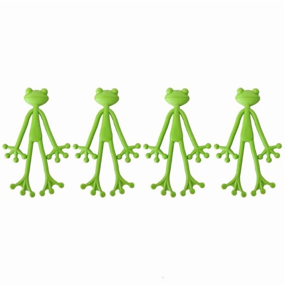ANXPTIME 4Pcs Frogs Plant Stand Green Plant Support With Cute Frogs Plant Auxiliary