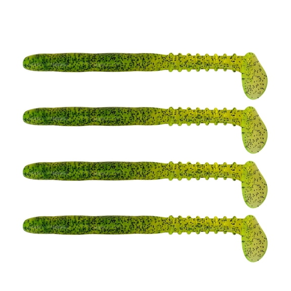 ANXPTIME 4Pcs Shad Swimbait Jig Head Lure Soft Baits Fishing Tackle Perch Fishing Lure for Freshwater Saltwater Fishing