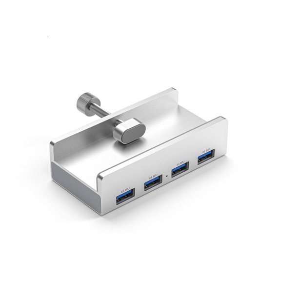 ANXPTIME 4Ports USB3.0 HUBs with Power Supply USB Splitter Adapter Clip-type Multiple
