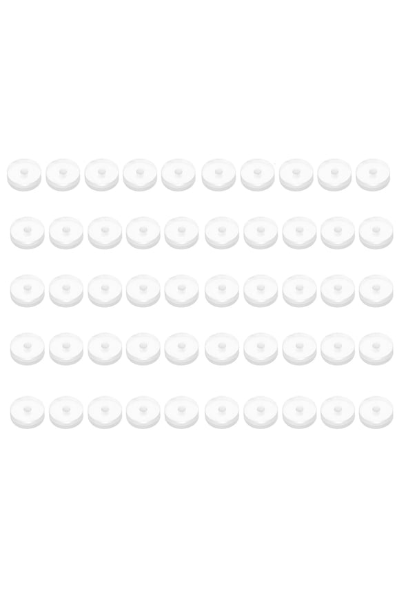 50Pcs Silicone Healing Piercing Discs for Piercing Bumps 7mm Plastic Earring Back Stopper Accessories