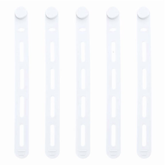 ANXPTIME 5Pcs Adjustable Silicone Cable Organizers Ties Reusable Wire Storage Band