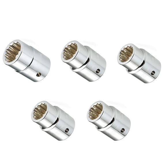 ANXPTIME 5Pieces Impact Socket Adapter 3/4Inch Nut Metric Sockets Hex Extension For Screwdriver Handle Tool Wrench Adapter