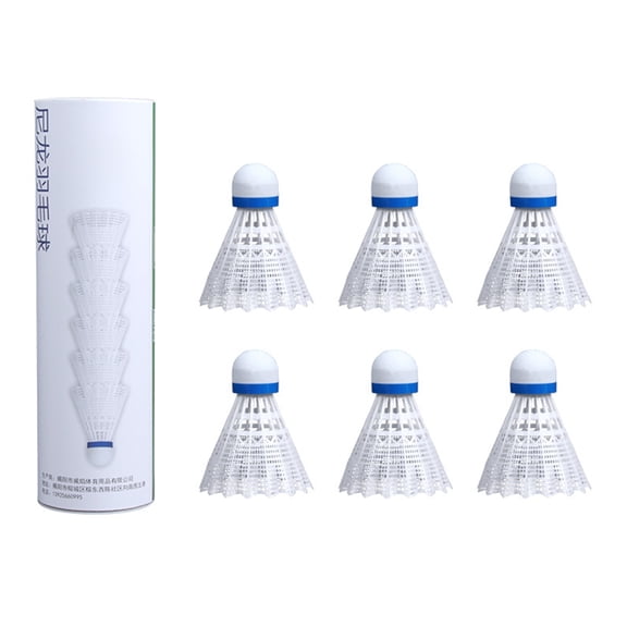 ANXPTIME 6pcs Nylon Shuttlecocks Replacement Badminton Balls Professional Shuttlecocks for Outdoor Training Balls