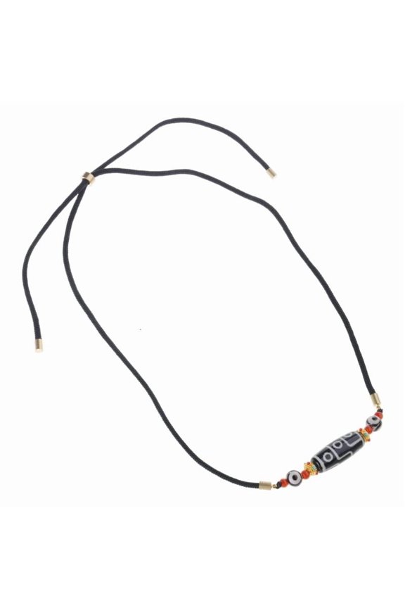 Ancient Tibetan Nine Eye Stone Necklace Wisdoms Symbol Sturdy Agate Jewelry