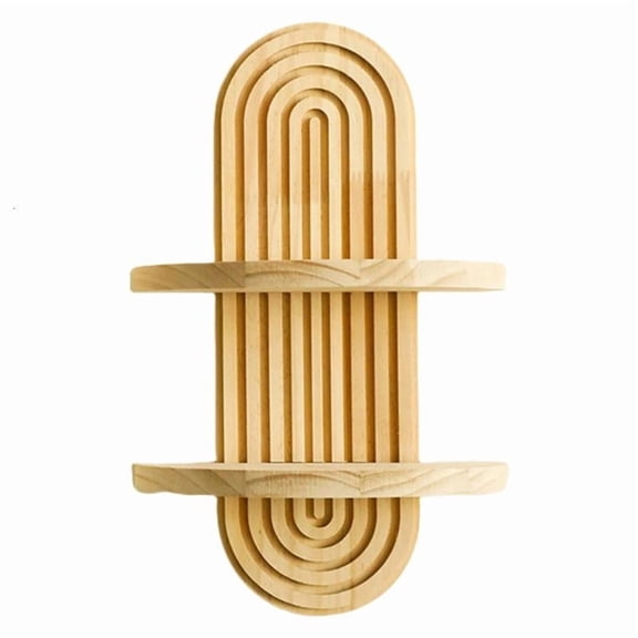 ANXPTIME Artistic Wooden Shelf for Unique Home Decoration Practical Storage Solution