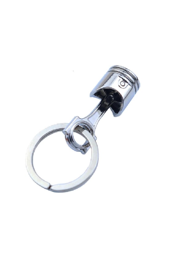 Auto Keychain Piston Connecting Rod Metal Keyfob Charming Car Pendant Keyring