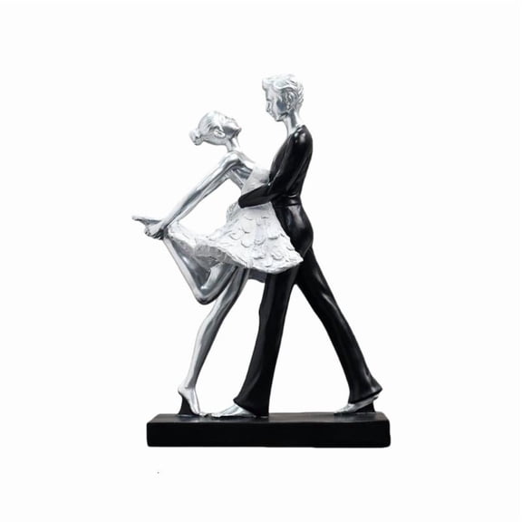 ANXPTIME Ballerinas Figurines Tabletop Decorations Resin Ballet Dancer Statue Sculpture