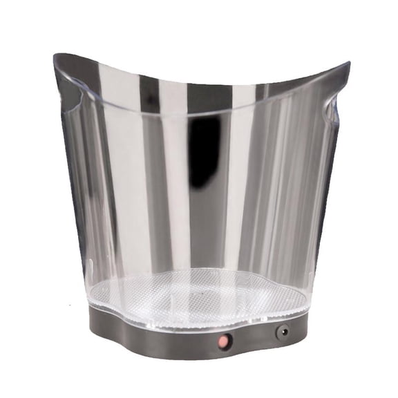 ANXPTIME Beer Beverage Ice Bucket Battery Powered LED Ice Bucket Wine Ice Bucket