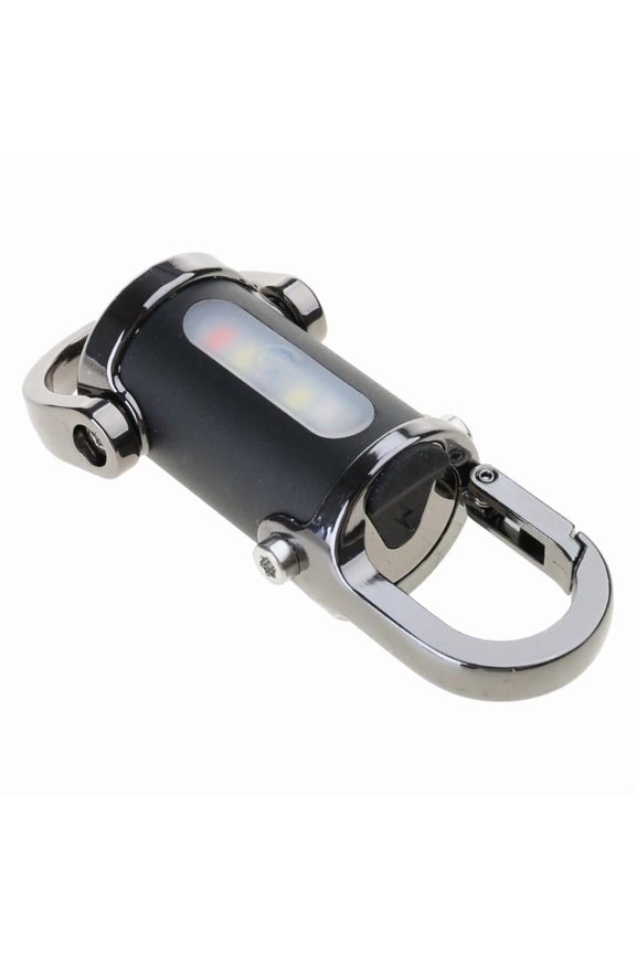 Bright LED Keychain Light Rechargeable Flashlight Pendant Keyring for Camping