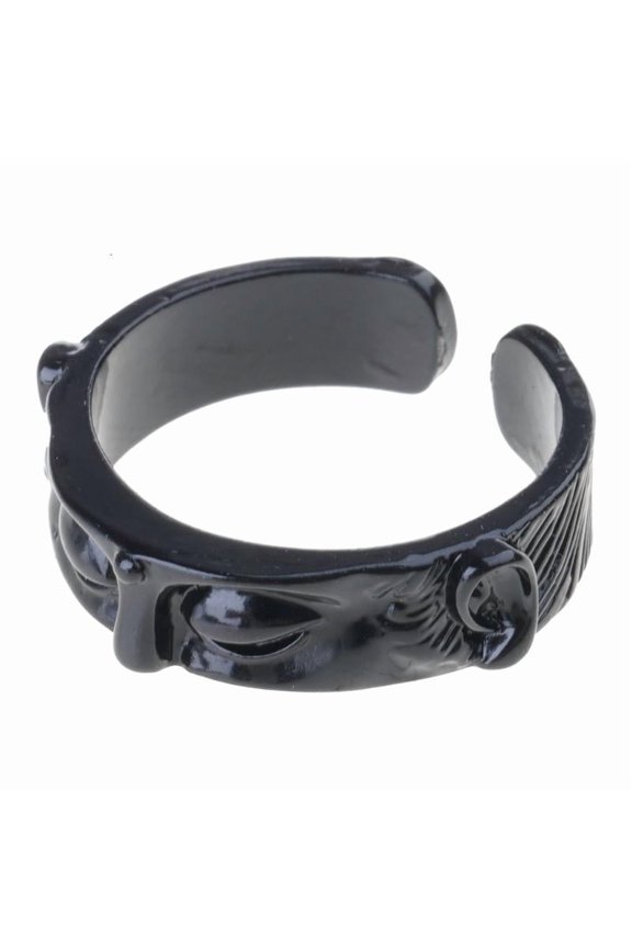 Buddhas Face Rings Finger Rings Decoration Buddhist Open Rings Unisex Jewelry
