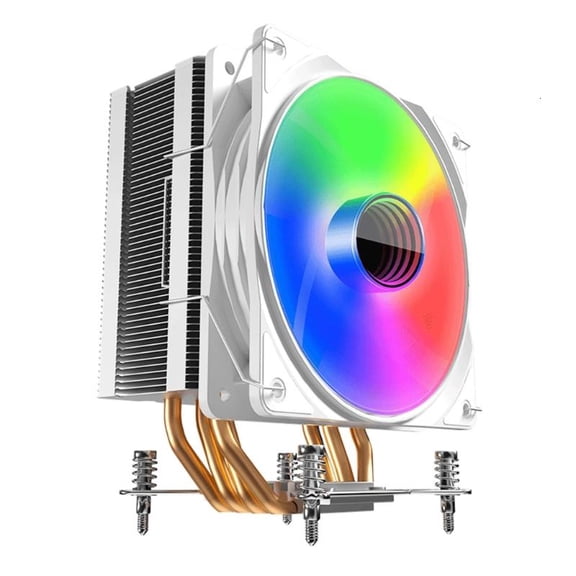 ANXPTIME CPU FAN Powerful Airflows Computer Cooling Fan PWM RGB Fan 4 Heatpipes