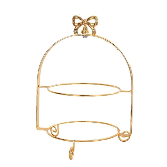 ANXPTIME Cake Stand Wrought Iron Gold/Silver Dessert Display Stand Table Decoration