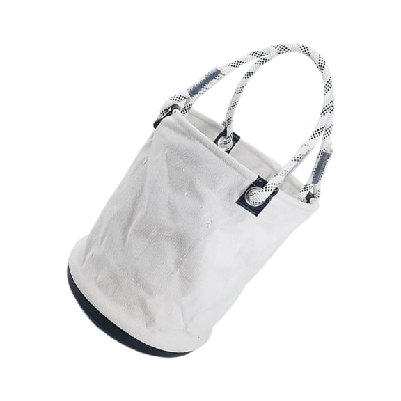 ANXPTIME Canvas Bucket Wide Opening Straight Wall Tool Bucket Canvas Bucket Tool Bag Foldable Canvas Bucket for Outdoor