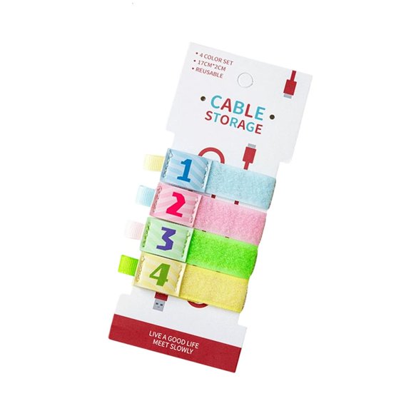 ANXPTIME Cartoon Cable Tie Practical Nylon Cable Fastening Strap For Data Wire Organizers