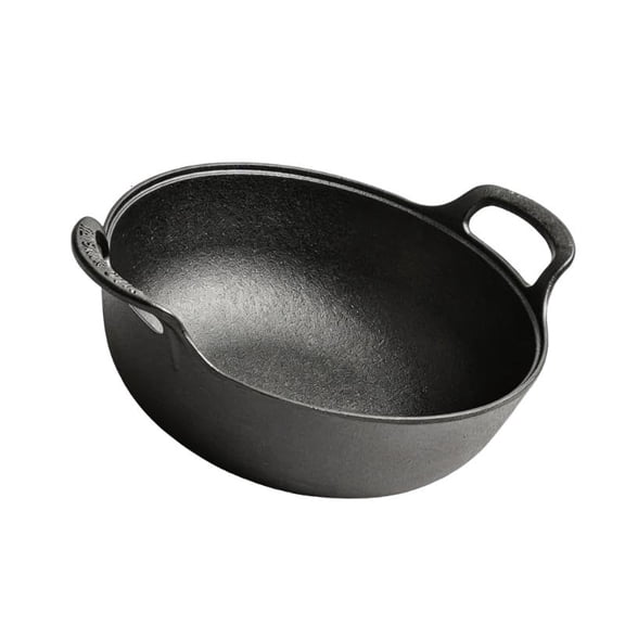 ANXPTIME Classical Wrought Iron Wok Cooking Skillets For Frying And Slow Cooking Saucepan
