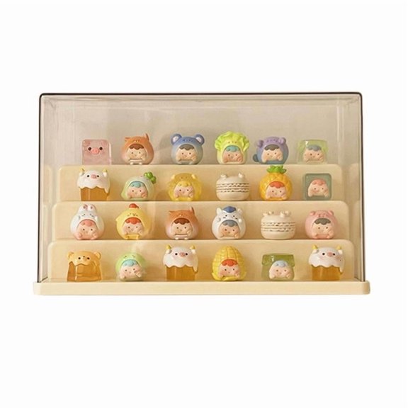 ANXPTIME Clear Acrylic Showcase Cabinet Display Box For Home Use And Dustproof Storage