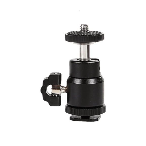 ANXPTIME Cold Shoe Mount with 1/4in & 3/8in Threads Perfect for Camera Monitors Mics Video Lights & Phone Mounting