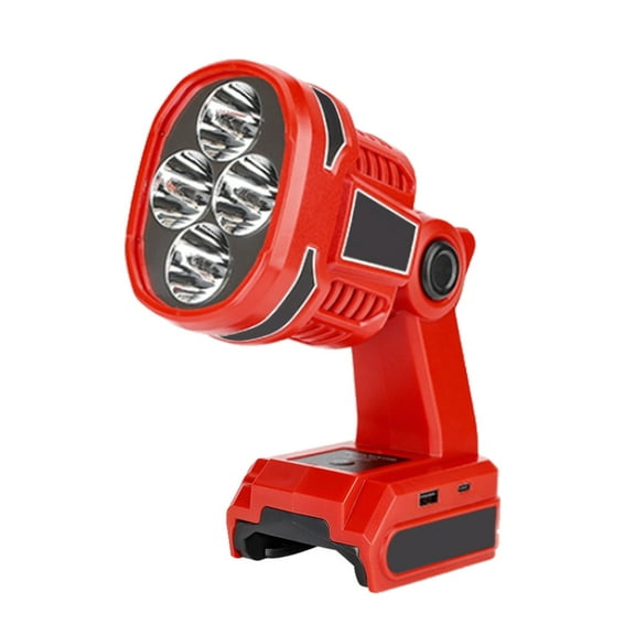 ANXPTIME Cordless LED Flashlight for 18V-20V Lithium Battery Led Work Light Emergency Spotlight Camping Lighting Outdoor