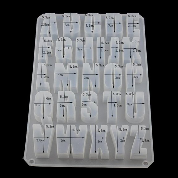 ANXPTIME Creative DIY Crystal Epoxy Mold Lowercase Letter Molds Jewelry Making Mould