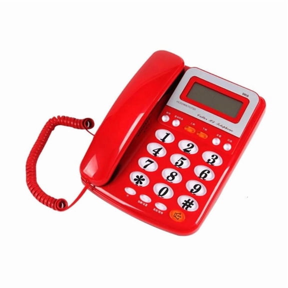 ANXPTIME D016 Practical Office Landline Telephone with Date/Time Display, Home Phone