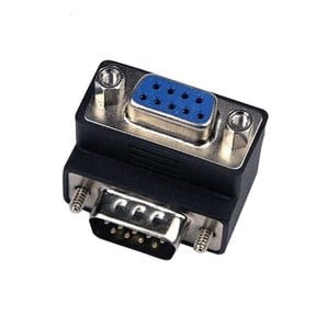 ANXPTIME DB9 Male To Female 90 Degree Elbow Adapter RS232 DB9pin Serial Port Converter