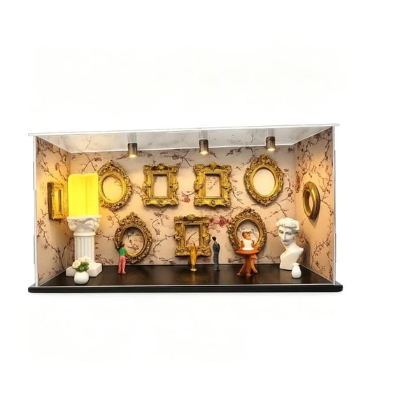 ANXPTIME DIY Mini Museums Silhouettes Box Mini Photo Frame Display Shadows Box Set Gift