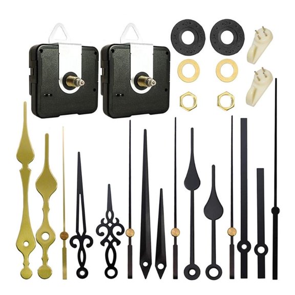 ANXPTIME DIY Quartz Clock Movement Kit with 5 Sets of Needles Shaft 13mm/18mm/20mm