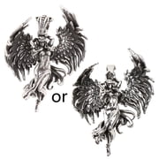 ANXPTIME Dainty Evil Angel Necklace Silver Angel Wing Pendant Necklace Clavicle Chain