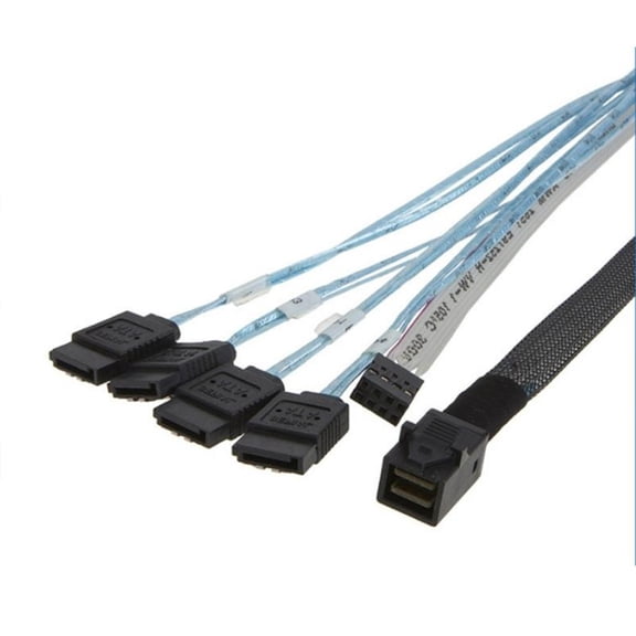 ANXPTIME Data Center Quality MiniSAS SFF-8643 to 4SATA Multi Lane Breakouts Cable