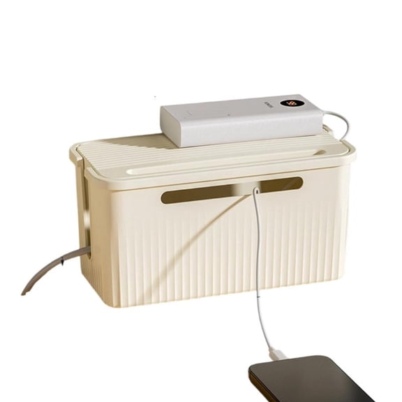 ANXPTIME Data Line Storage Box With Partition Designs For Various Wires
