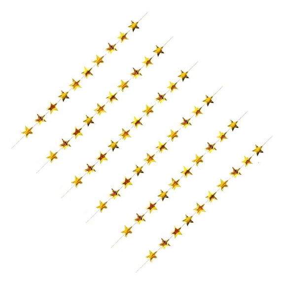 ANXPTIME Decorative 3D Metallic Star Streamers For Party Wedding Christmas Decoration