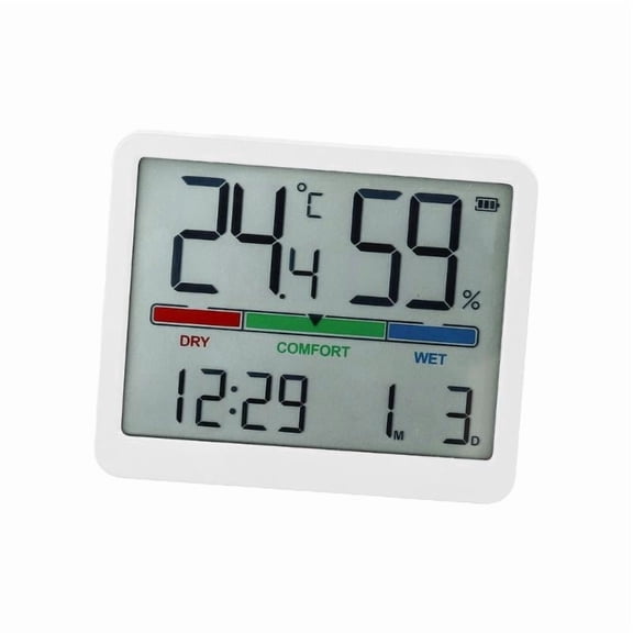 ANXPTIME Digital Alarm Clock with Temperature Humidities Date Desk Clock Alarm Clocks