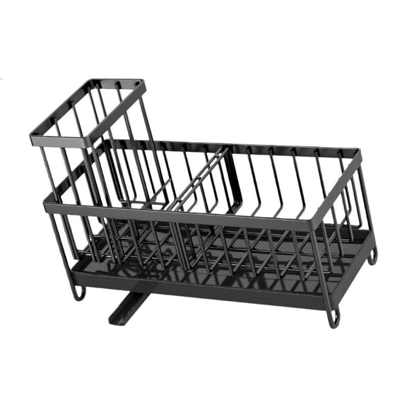 ANXPTIME Dishwashing Tool Storage Stand With Multiple Compartments Dish Drainer Rack