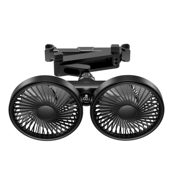 ANXPTIME Double Mount Car Cooling Fan With ABS And 6.5 Hours Continuous Operation
