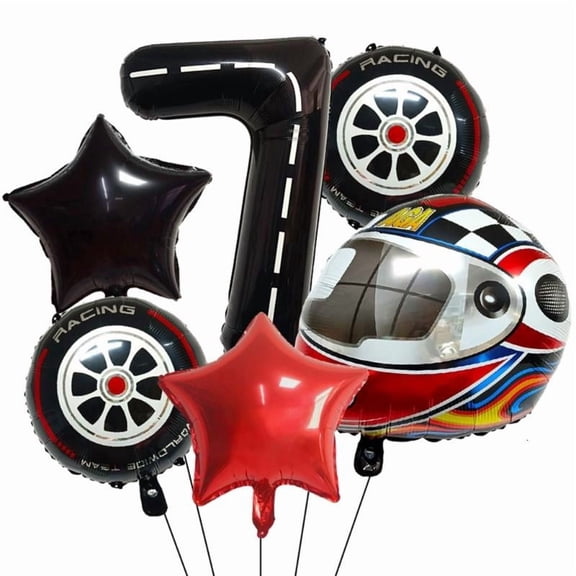 ANXPTIME Easy Setups Racing Helmet Tire Balloons Set For Fun Parties And Gatherings