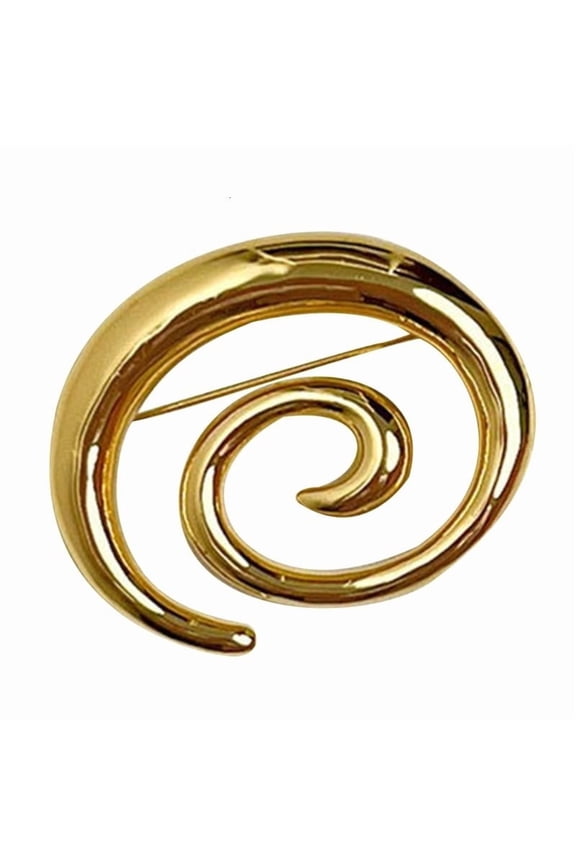 Elegant Alloy Vortex Brooch Pin Jewelry Delicate Lapel Pin Charm Accessory