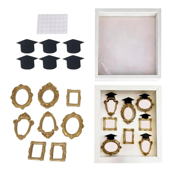 ANXPTIME Elegant DIY Memory Display Box: Mini Museums Photo Frame Set with Lighting
