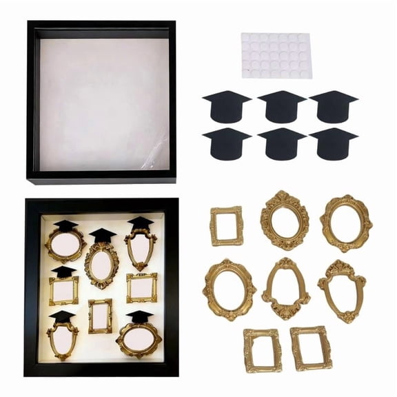 ANXPTIME Elegant DIY Memory Display Box: Mini Museums Photo Frame Set with Lighting