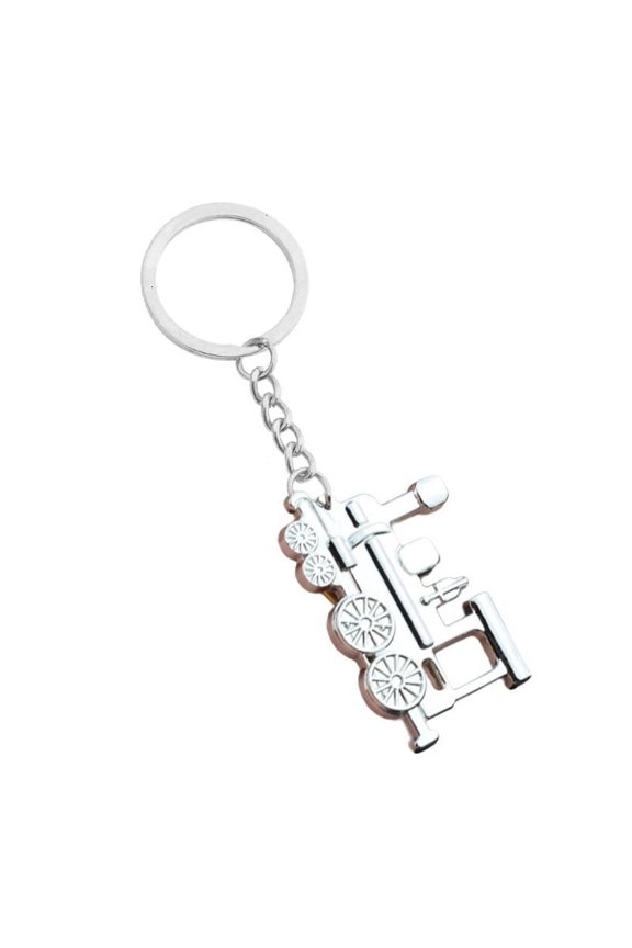 Elegant Miniature Train Key Holder Charm Alloy Keychain Bag Hanging Ornament