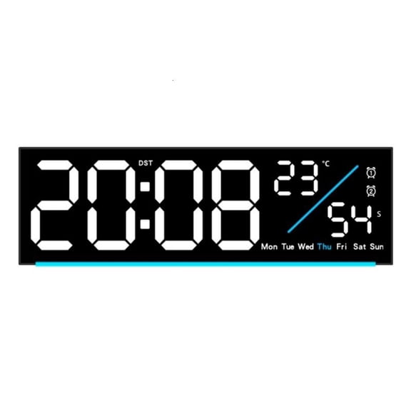ANXPTIME Energy Efficient Digital LED Clock with Time Date Temperature Alarm Timers