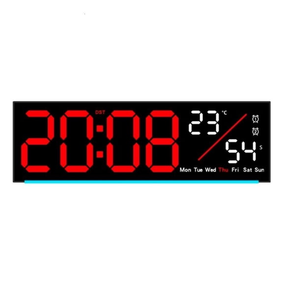 ANXPTIME Energy Efficient Digital LED Clock with Time Date Temperature Alarm Timers