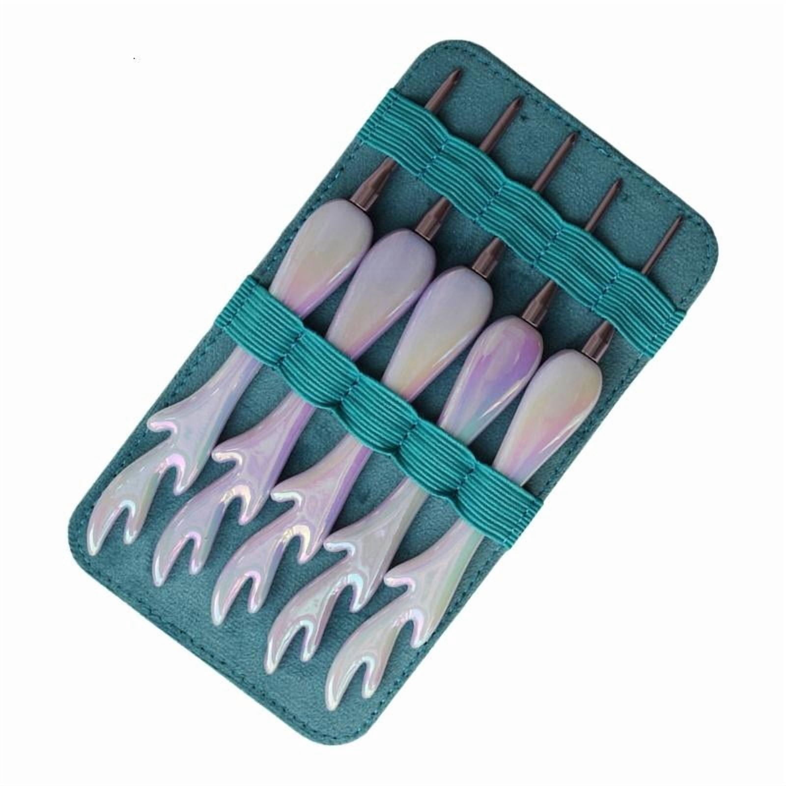 ANXPTIME Ergonomic Large Handle Acrylic Crochet Hook for Crafting