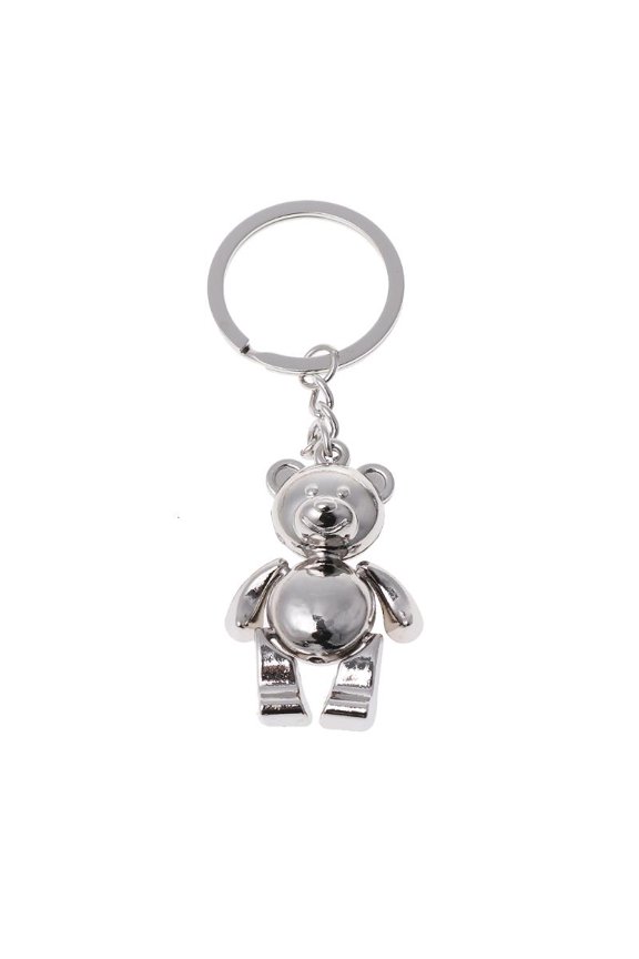 Fashion 3D Keyring Lucky Charm Movable Bear Keychain Gift for Friend Ins