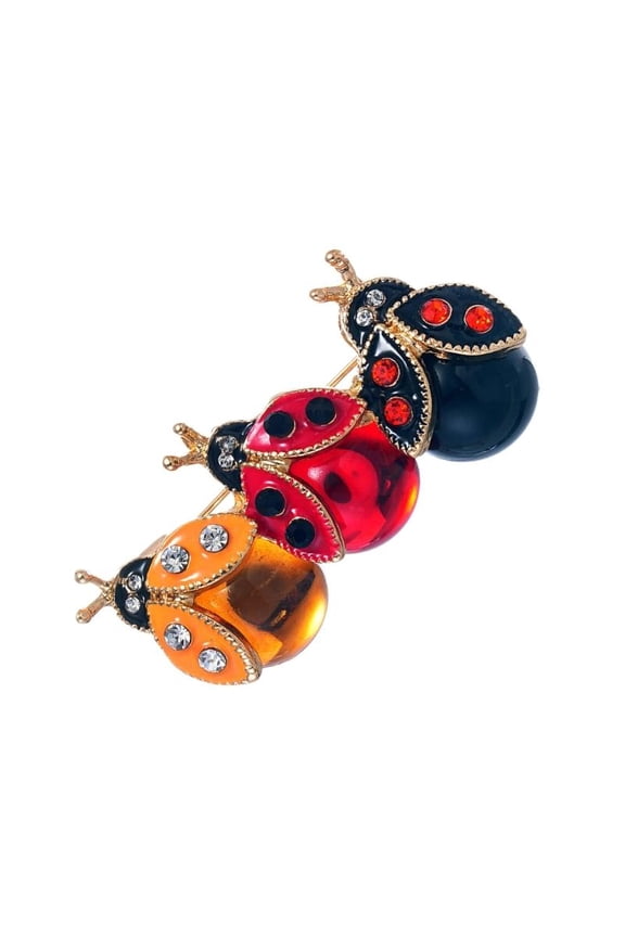 Fashionable Theme Brooch Ladybugs Shaped Lapel Pin Gift For Friend Family