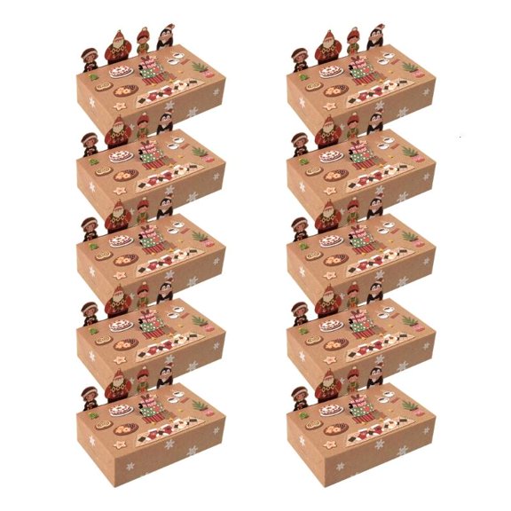 ANXPTIME Fesstive Treat Containers 3D Design Space Saving Foldable Box Set